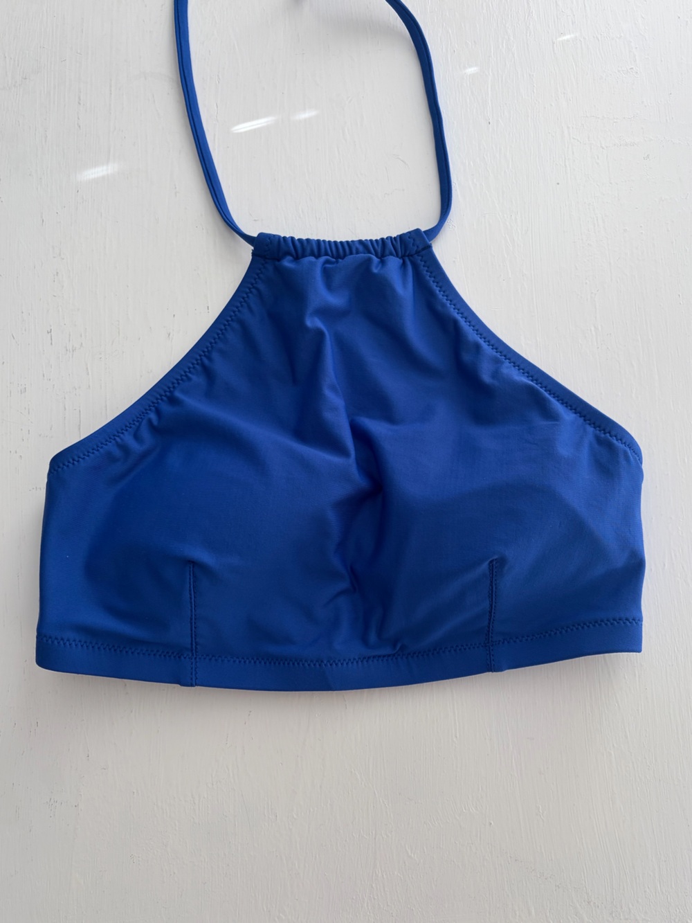 J Crew Bikini Top Blue Halter Top